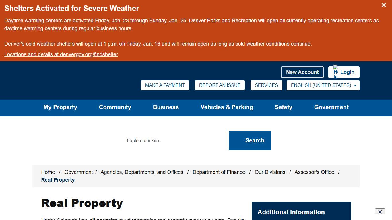 Real Property - City and County of Denver