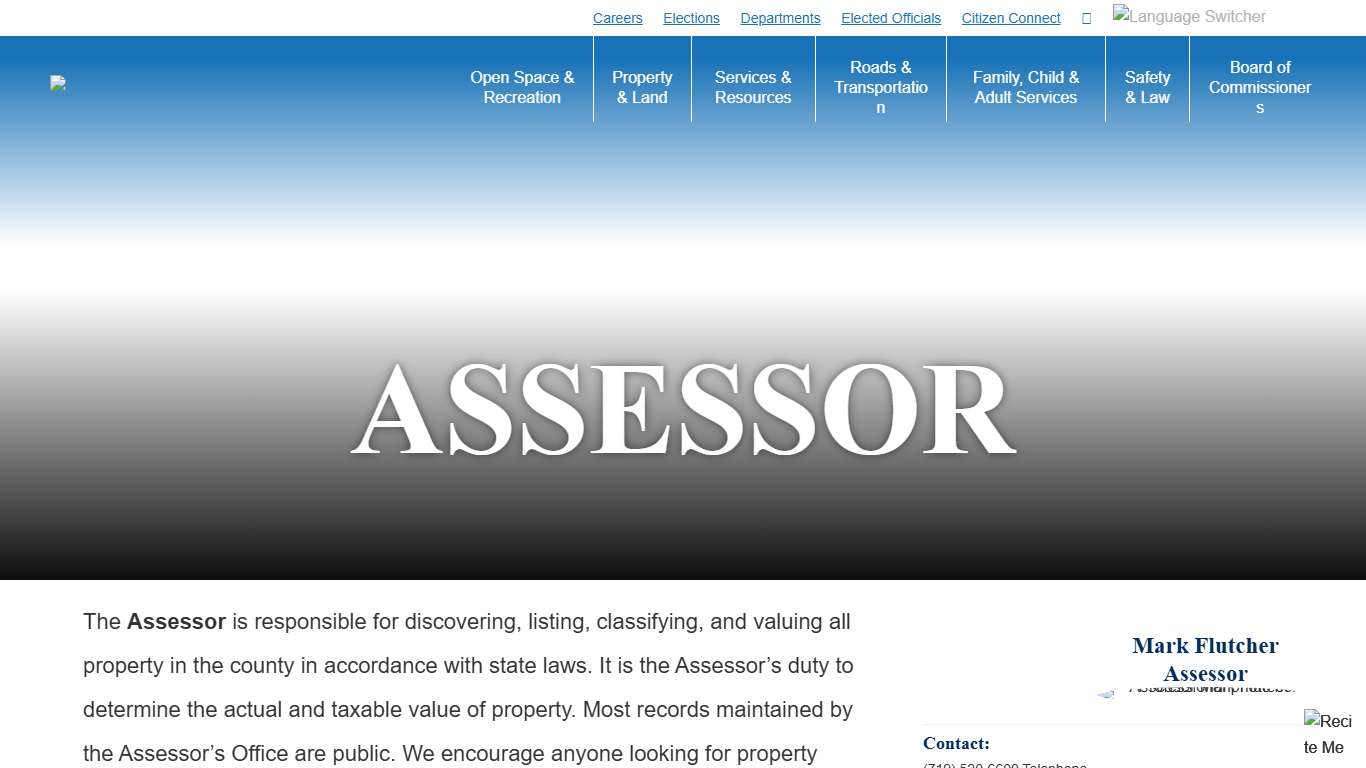 Office of the El Paso County Assessor - El Paso County Assessor